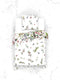 Heckettlane Moires Dekbedovertrek - Tweepersoons - Katoensatijn - 200x200-220cm - Wit