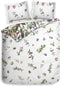Heckettlane Moires Dekbedovertrek - Tweepersoons - Katoensatijn - 200x200-220cm - Wit