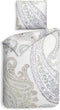Heckettlane Muelle Dekbedovertrek - Eenpersoons - Katoen - 140x200-220cm - Wit