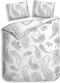Heckettlane Muelle Dekbedovertrek - Eenpersoons - Katoen - 140x200-220cm - Wit