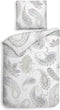 Heckettlane Muelle Dekbedovertrek - Eenpersoons - Katoen - 140x200-220cm - Wit