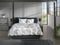 Heckettlane Muelle Dekbedovertrek - Lits-jumeaux - Katoen - 260x200-220cm - Wit