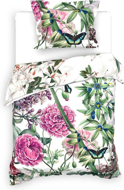 Heckettlane Murano Dekbedovertrek - Eenpersoons - Katoen - 140x200-220cm - Groen