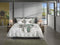 Heckettlane Musa Dekbedovertrek - Eenpersoons - Katoen - 140x200-220cm - Wit
