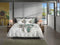 Heckettlane Musa Dekbedovertrek - Lits-jumeaux - Katoen - 260x200-220cm - Wit