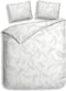 Heckettlane Musa Dekbedovertrek - Lits-jumeaux - Katoen - 240x200-220cm - Wit