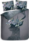 Heckettlane Myrthe Dekbedovertrek - Lits-jumeaux - Katoensatijn - 260x200-220cm - Antraciet