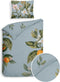Heckettlane Palmira Dekbedovertrek - 100% Katoen-Satijn - 140x220 - Blauw
