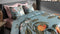 Heckettlane Palmira Dekbedovertrek - 100% Katoen-Satijn - 200x220-NL-BE - Blauw