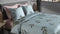 Heckettlane Palmira Dekbedovertrek - 100% Katoen-Satijn - 200x220-NL-BE - Blauw