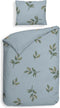Heckettlane Palmira Dekbedovertrek - 100% Katoen-Satijn - 200x220-NL-BE - Blauw