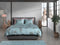 Heckettlane Palmira Dekbedovertrek - 100% Katoen-Satijn - 200x220-NL-BE - Blauw