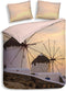 Heckettlane Parker Dekbedovertrek - Eenpersoons - Bamboe - 140x200-220cm - Multi