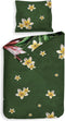 Heckettlane Rafaella Dekbedovertrek - Tweepersoons - Katoensatijn - 200x200-220cm - Groen