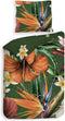 Heckettlane Rafaella Dekbedovertrek - Tweepersoons - Katoensatijn - 200x200-220cm - Groen