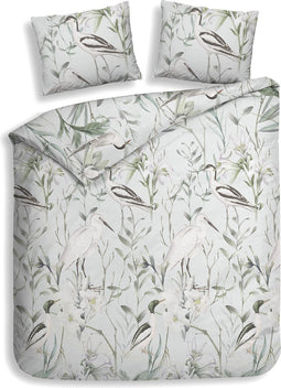 Heckettlane Raven Dekbedovertrek - Lits-jumeaux - Flanel - 240x200-220cm - Blauw