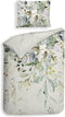 Heckettlane Rein Dekbedovertrek - 100% Katoen-Satijn - 140x220 - Groen