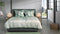 Heckettlane Rein Dekbedovertrek - 100% Katoen-Satijn - 200x220-NL-BE - Groen