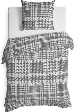 Heckettlane Rex - Dekbedovertrek - Eenpersoons - 140x200/220 cm - Black