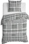 Heckettlane Rex - Dekbedovertrek - Eenpersoons - 140x200/220 cm - Black
