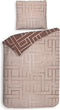 Heckettlane Roja Dekbedovertrek - Eenpersoons - Katoen - 140x200-220cm - Rood