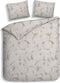Heckettlane Rosalie Dekbedovertrek - 100% Katoen-Flanel - 260x220 - Grijs