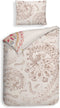 Heckettlane Ruby Dekbedovertrek - 100% Katoen-Satijn - 140x220 - Natural