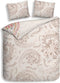 Heckettlane Ruby Dekbedovertrek - 100% Katoen-Satijn - 200x220-NL-BE - Natural