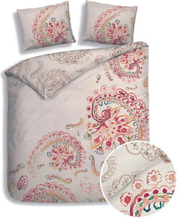 Heckettlane Ruby Dekbedovertrek - 100% Katoen-Satijn - 240x220 - Natural
