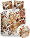 Heckettlane Selina Dekbedovertrek - Lits-jumeaux - Katoensatijn - 260x200-220cm - Wit