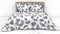 Heckettlane Shan Dekbedovertrek - Lits-jumeaux - Katoensatijn - 260x200-220cm - Wit