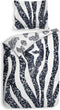 Heckettlane Shan Dekbedovertrek - Lits-jumeaux - Katoensatijn - 260x200-220cm - Wit