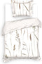 Heckettlane Soari Dekbedovertrek - Eenpersoons - Katoensatijn - 140x200-220cm - Natural