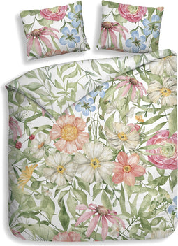Heckettlane Svea Dekbedovertrek - Lits-jumeaux - Bamboe - 240x200-220cm - Multi