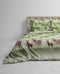 Heckettlane Tobias Dekbedovertrek - Eenpersoons - Flanel - 140x200-220cm - Groen