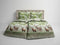 Heckettlane Tobias Dekbedovertrek - Eenpersoons - Flanel - 140x200-220cm - Groen