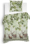 Heckettlane Tobias Dekbedovertrek - Eenpersoons - Flanel - 140x200-220cm - Groen
