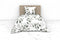 Heckettlane Xiel Dekbedovertrek - Eenpersoons - Katoen - 140x200-220cm - Wit