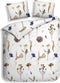 Heckettlane Yaza Dekbedovertrek - Lits-jumeaux - Flanel - 240x200-220cm - Multi