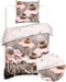 Heckettlane Zalia Dekbedovertrek - Eenpersoons - Katoensatijn - 140x200-220cm - Grijs