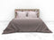 Heckettlane Zalia Dekbedovertrek - Eenpersoons - Katoensatijn - 140x200-220cm - Grijs