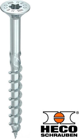 Heco TOPIX-plus schroeven verzinkt TORX TX-20 platverzonken kop 4,5 x 60 mm 200 stuks