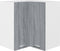 vidaXL - Hanghoekkast - 57x57x60 - cm - bewerkt - hout - grijs - sonoma - eikenkleurig