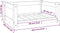 vidaXL - Hondenmand - 65,5x50,5x28 - cm - massief - grenenhout - grijs
