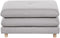 HEDEN - Ottomaan - Grijs - Polyester