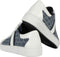 Michael Kors Keaton Stripe - Dames Sneaker - Wit met blauwe mk logo print - Washed Denim - Maat 39