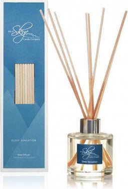 Heerlijk relaxen als een spa beleving | Sleep Sensation | Reed Diffuser | Gaat zeer lang mee, minimaal 10 weken | Uitsluitend etherische oliën | Made in Scotland