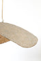 Liz - Hanglamp - Grijs papieren kap - Antiek brons 53 x 43 cm