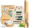 CHOOSE Travel Gift Box - Tandpasta Tabletten 6 Weken Voorraad - Bamboe Pot - Bamboe Tandenborstel - Tandenborstel koker