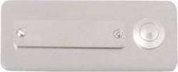 Heidemann 70121 Belplaat Met naambord 1-voudig RVS 24 V/1 A